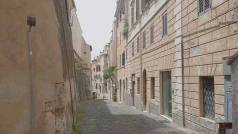 narrow street in rome, italy