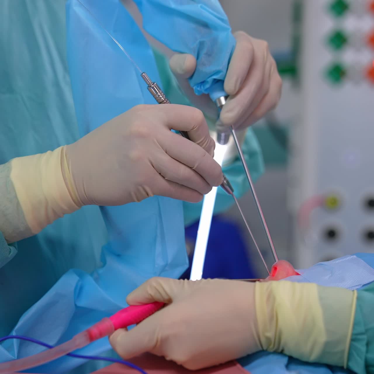 Hospital medical professional operation. Neurosurgery healthcare treatment