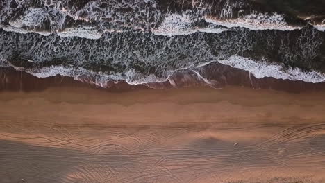 fondo de playa aérea con espacio de copia y sin gente