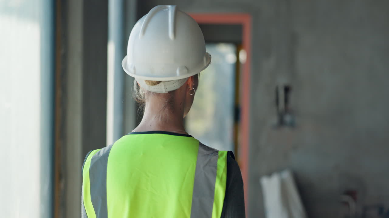 trabajador de la construcción en un sitio de construcción