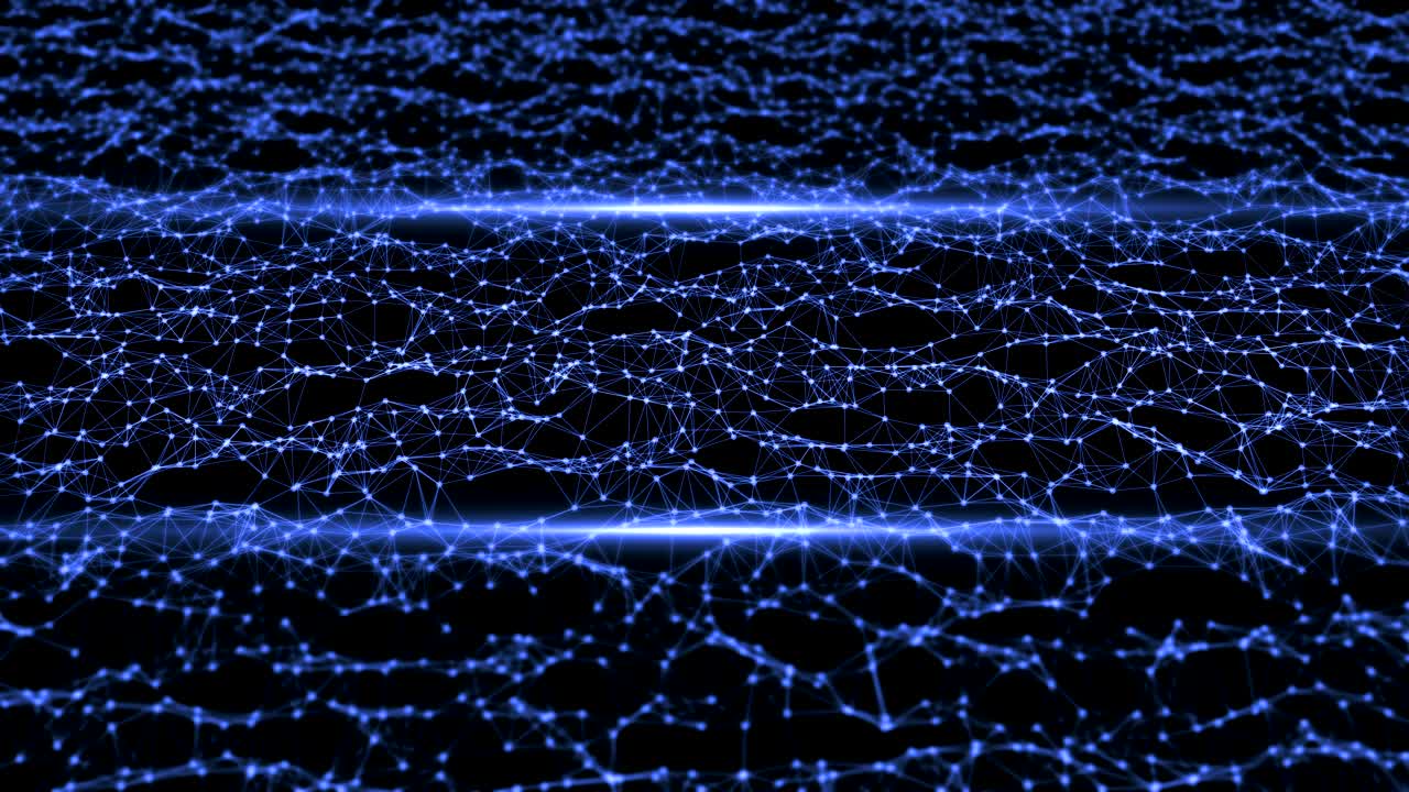 Abstract motion background with lens flares and streaks of light. Seamless loop