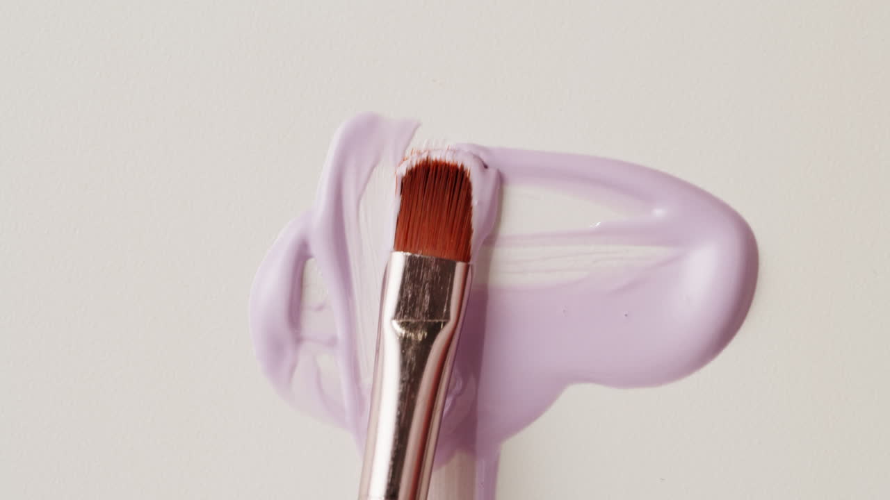 Lavender Paint Strokes with Brush