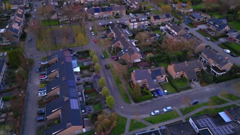 Top-down-aerial-view-on-Brabant-town-of-Maarheeze-Cranendonck-municipality