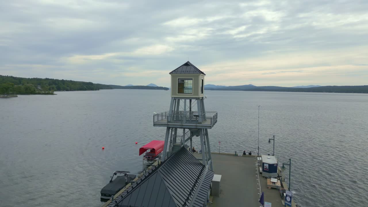 Lake Memphremagog Observation Tower, Panorama, Aerial View