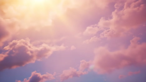 sky with clouds and sunlight