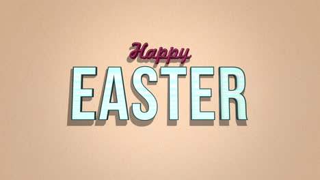 Retro-Happy-Easter-text-on-brown-vintage-texture-in-80s-style