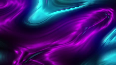 digital abstract animation of cyan and magenta colors warping on glass translucent background