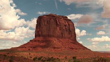 longshot of a sandstone formation at monument valley tribal park in arizona and utah 1