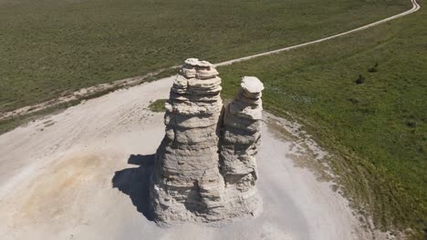 castle rock en kansas, tiro cenital