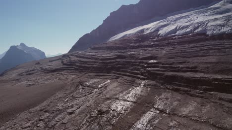 Glacier-mountain-steps-water-melt-pan