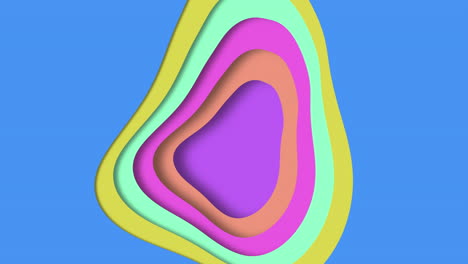 colorful 3d model of tear drop shape