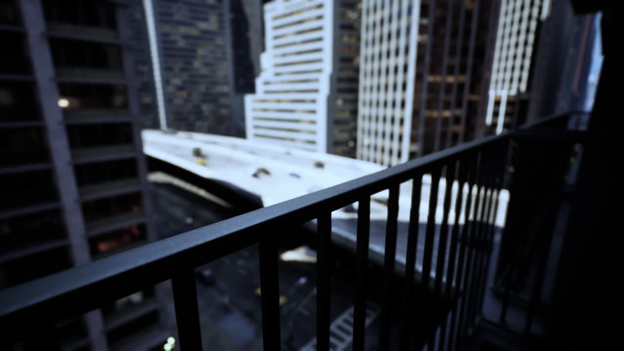 vista de la ciudad desde el balcón