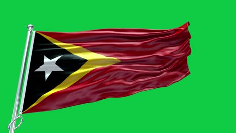 4k highly detailed flag of east timor - east timor flag high detail - national flag east timor wave pattern loopable elements