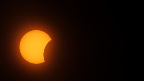 fase de eclipse parcial del 8 de abril de 2024 eclipse solar total en el centro de texas