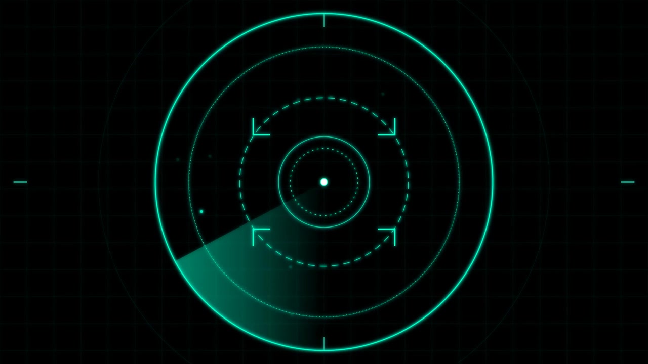 Schermo Radar Digitale in Scansione per Obiettivi