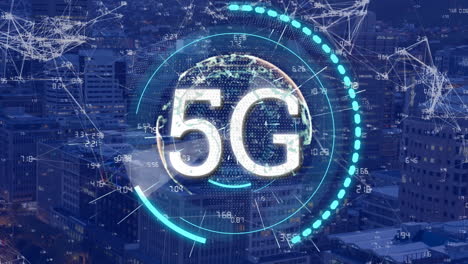 5g mostrado en un círculo
