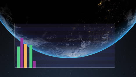 Animation-of-digital-data-processing-over-computer-servers