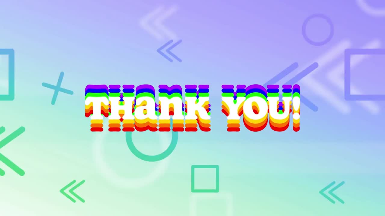 파란색 배경의 추상적인 모양에 대한 좋은 진동 텍스트의 디지털 애니메이션