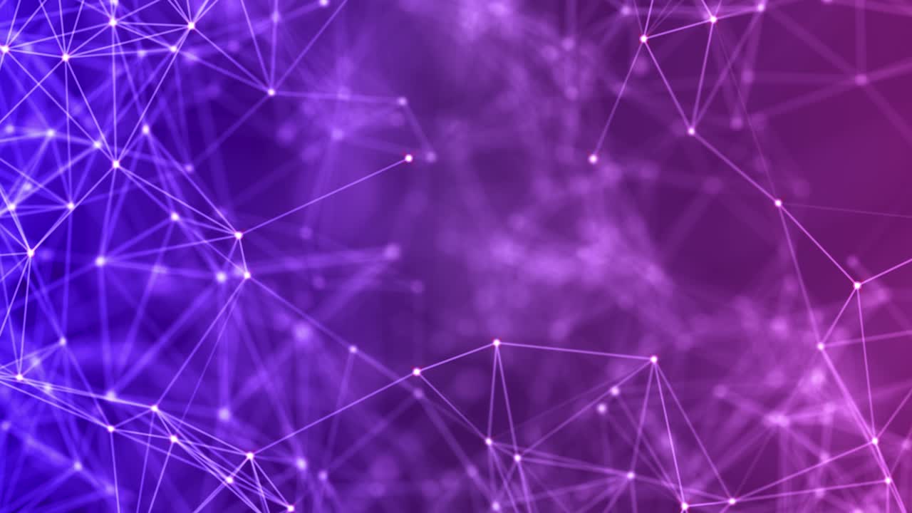plexo abstracto conexión digital puntos y líneas móviles en bucle
