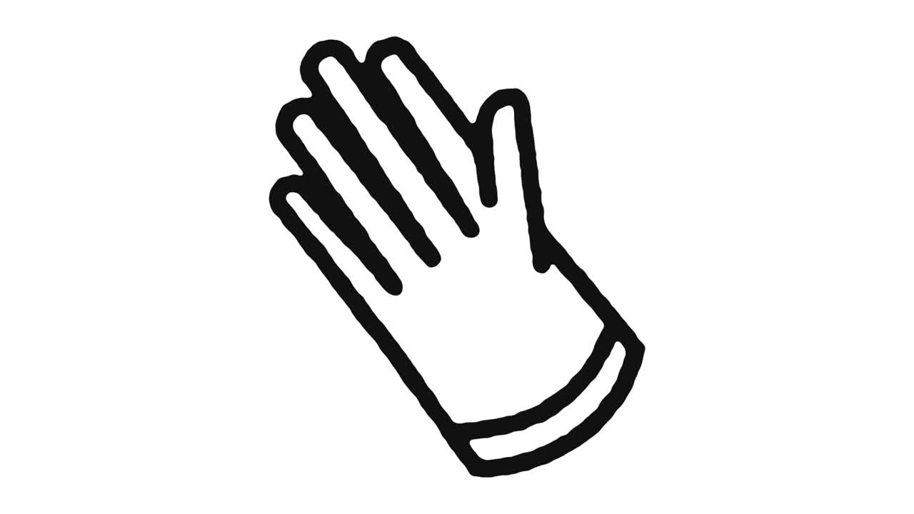 청소 아이콘 애니메이션 영상 및 알파 채널