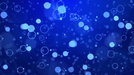 abstract blue bokeh circles background