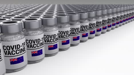 botellas de vacuna contra el covid-19 nueva zelanda