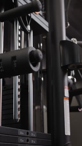 gym power rack close-up