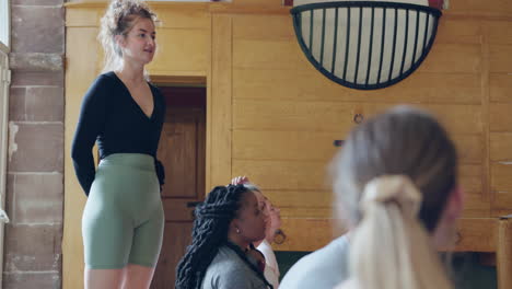 yoga class attendees