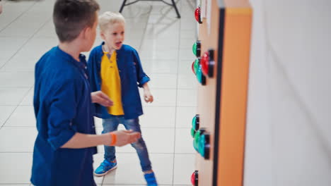 exciting intellectual game in the game center for children.