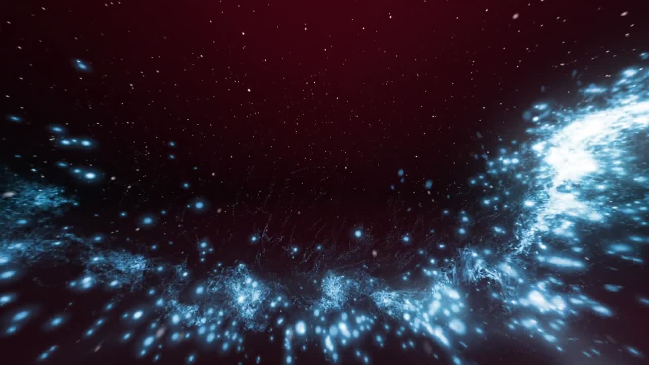 Glowing blue christmas light