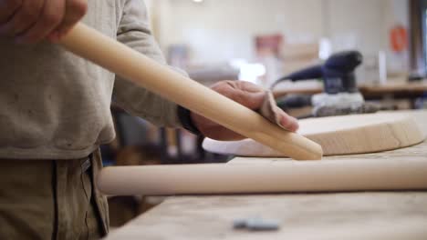 skilled carpenter working in his workshop