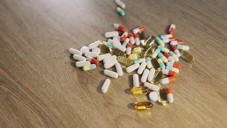 closeup of pills, healthcare