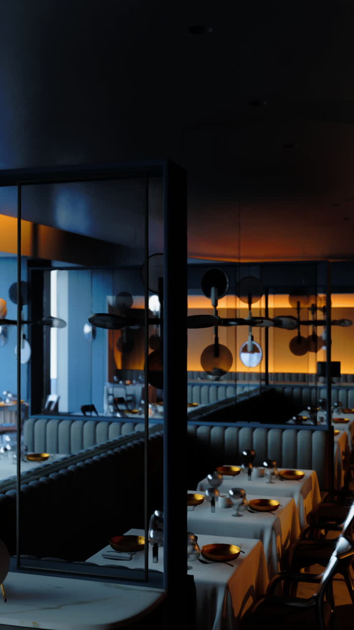 현대적인 럭셔리 레스토랑 인테리어