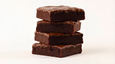 stack of delicious chocolate brownies