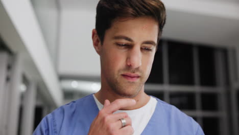 doctor using a tablet