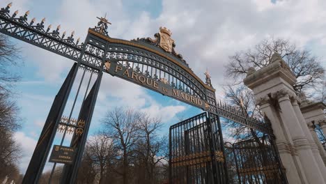 most famous recreation park in madrid - the retiro park