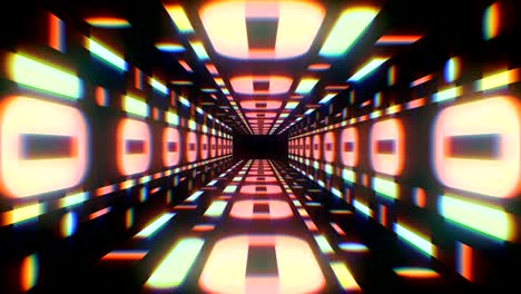 retro game style infinite tunnel seamless loop animation 4k.