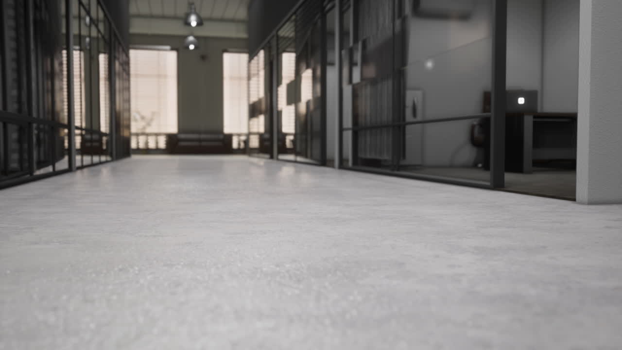 Walkway in a modern building showcasing natural light and architectural design