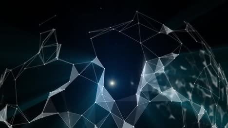 technology abstract geometric background blue