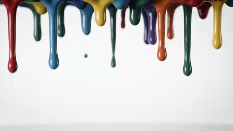 colorful paint drips
