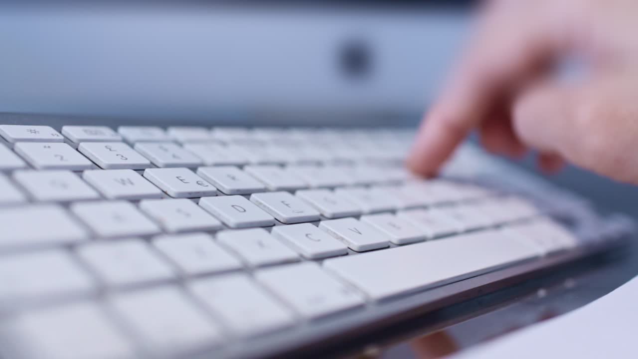 Computer Keyboard in Modern Office