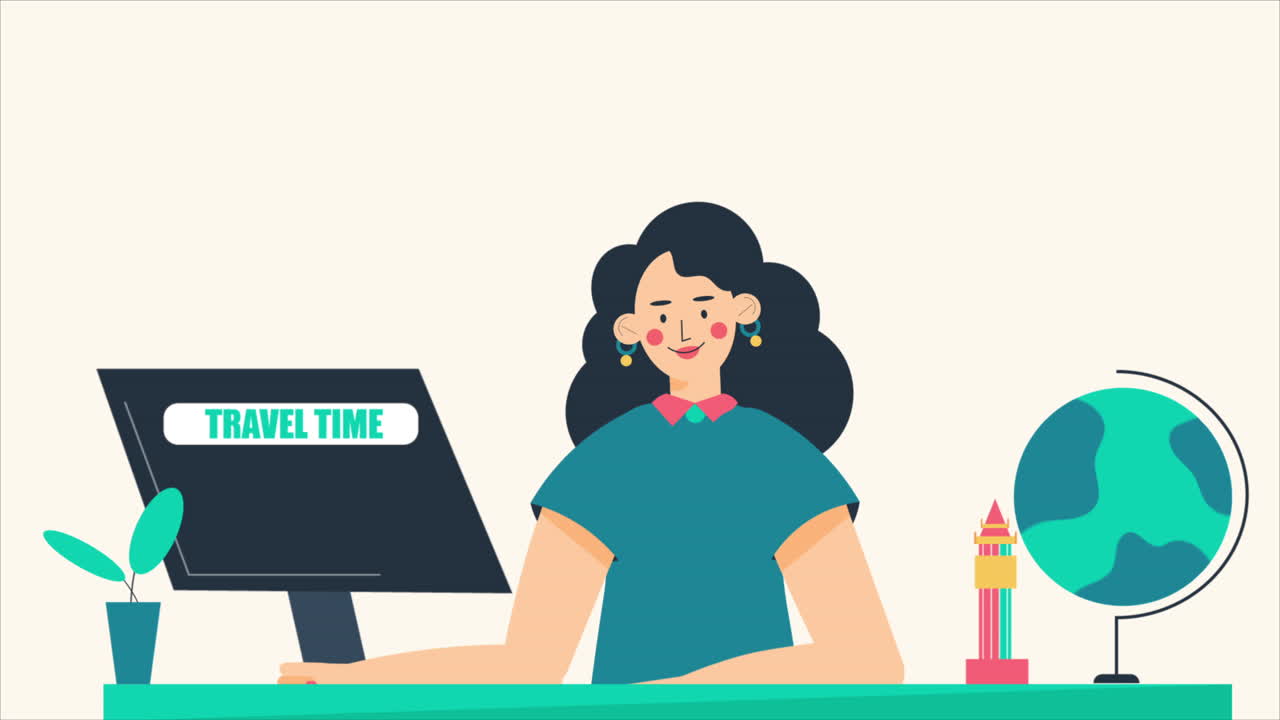 Woman Planning a Travel Trip