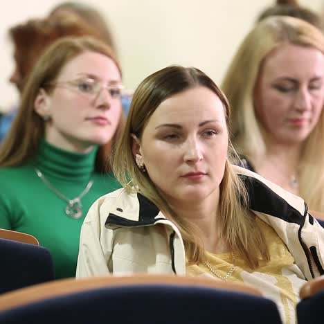 classmates sitting in classroom during lecture