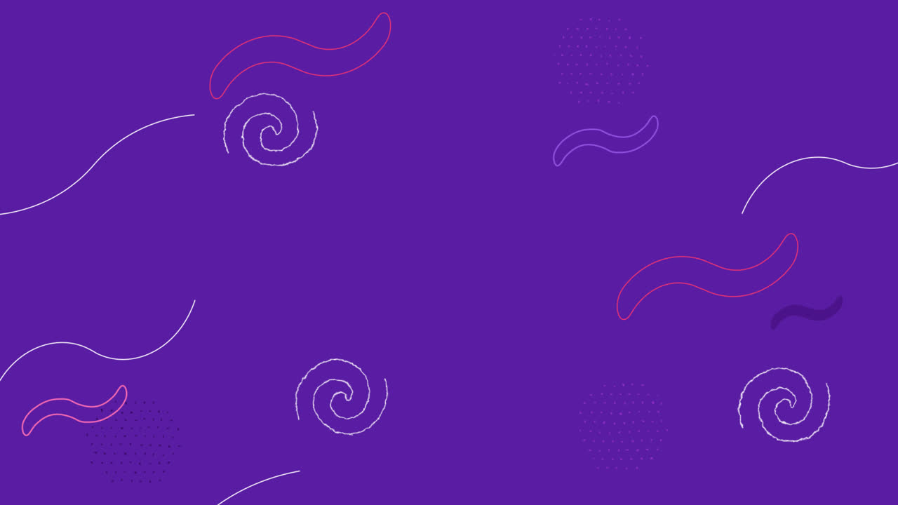 Motion Graphic of Flat geometric background