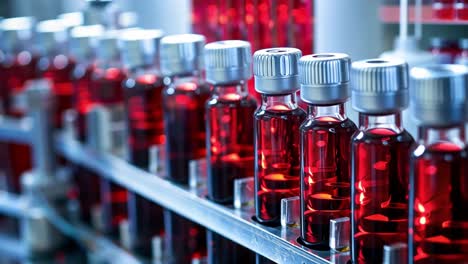 blood samples in vials