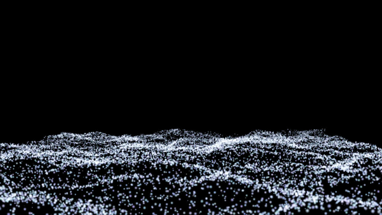 추상적인 입자 파동 풍경