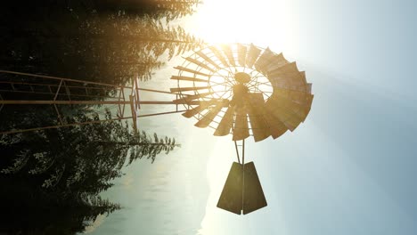 typical old windmill turbine