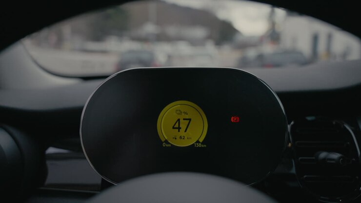 visualización del tablero de instrumentos del automóvil