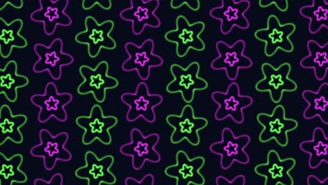 Abstract-rainbow-stars-pattern-in-rows