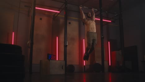 man working out in a gym